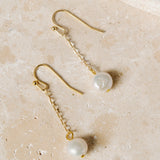 Paulette Pearl Chain Earrings