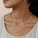 Petra Pearl Chain Necklace