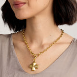 Sage Gold Cross Necklace