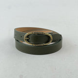 Silvia Leather Belt-Moss