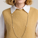 Simona Pearl and Silver Necklace