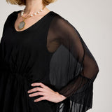Valeria Silk Blouse-Black
